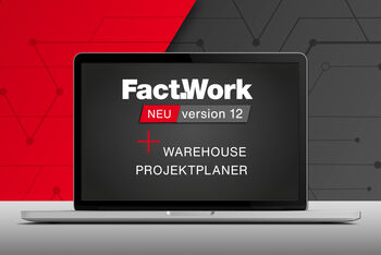 Laptop-Projektplaner-FactWork-Warehouse-Logo